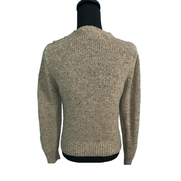 Vintage Port of Call Wool-Blend Sweater – Brown, Size M - Picture 4 of 6